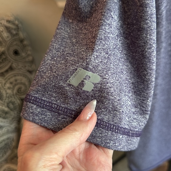 RUSSELL ATHLETIC TCU Horned Frogs Men’s Heathered Purple Dri-Fit Shirt, Medium - Picture 3 of 9